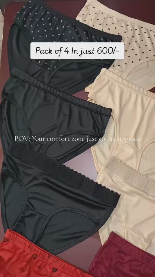 pack of  4  female under wear (random)