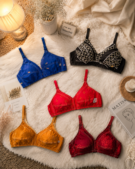 Pack of 5 Random Cotton Bra